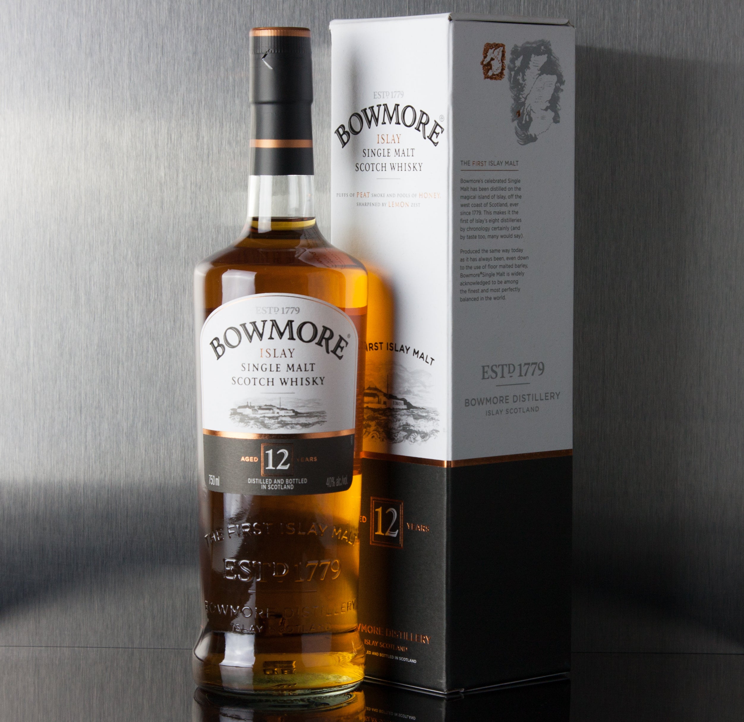 Bowmore 12 Year Single Malt Scotch | Third Base Market and Spirits – Third  Base Market & Spirits