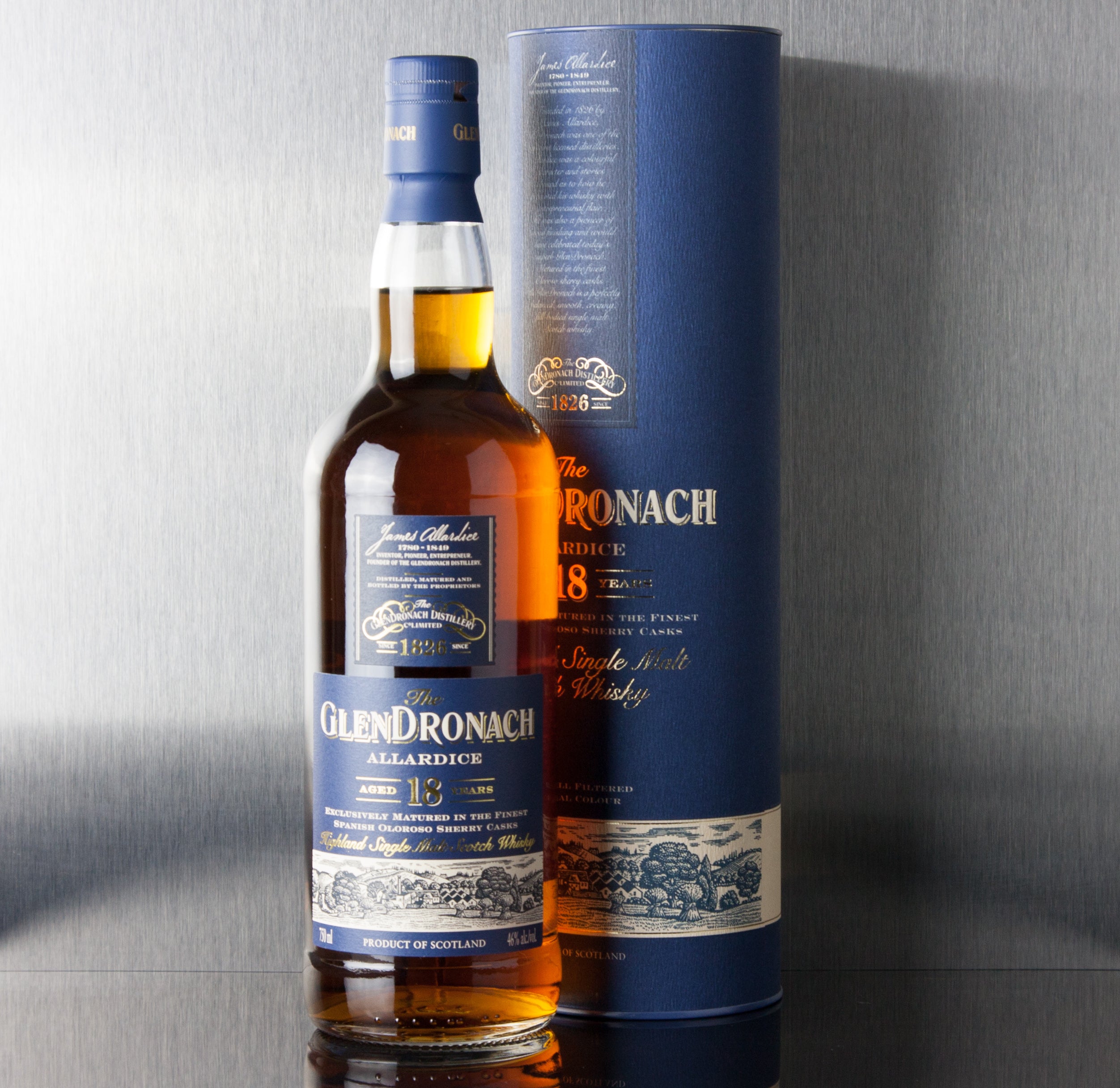 Glendronach 18 Year Single Malt Scotch 750 ml