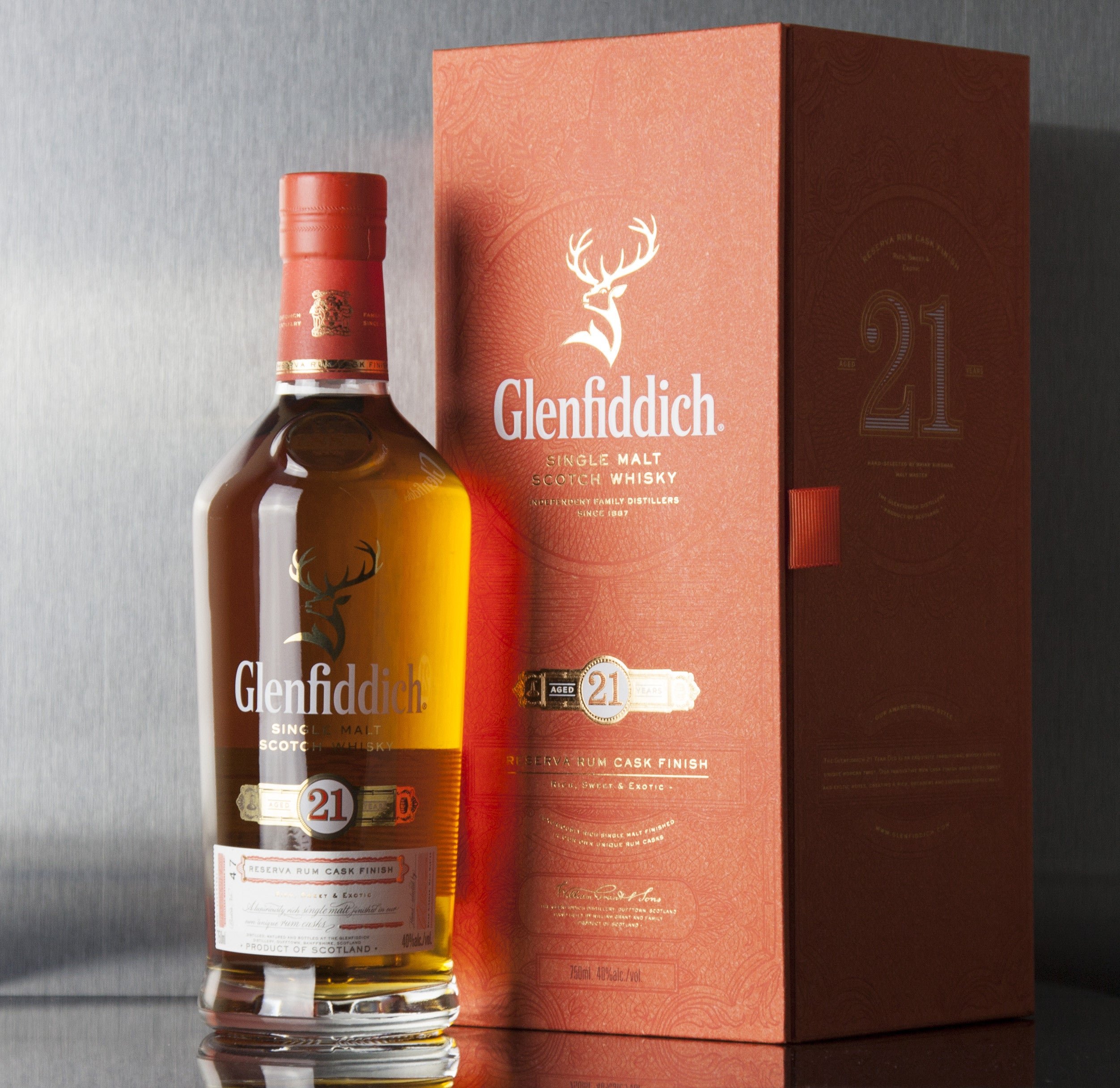 Glenfiddich 21 Year Reserva Rum Cask Finish Single Malt Scotch 750 ml
