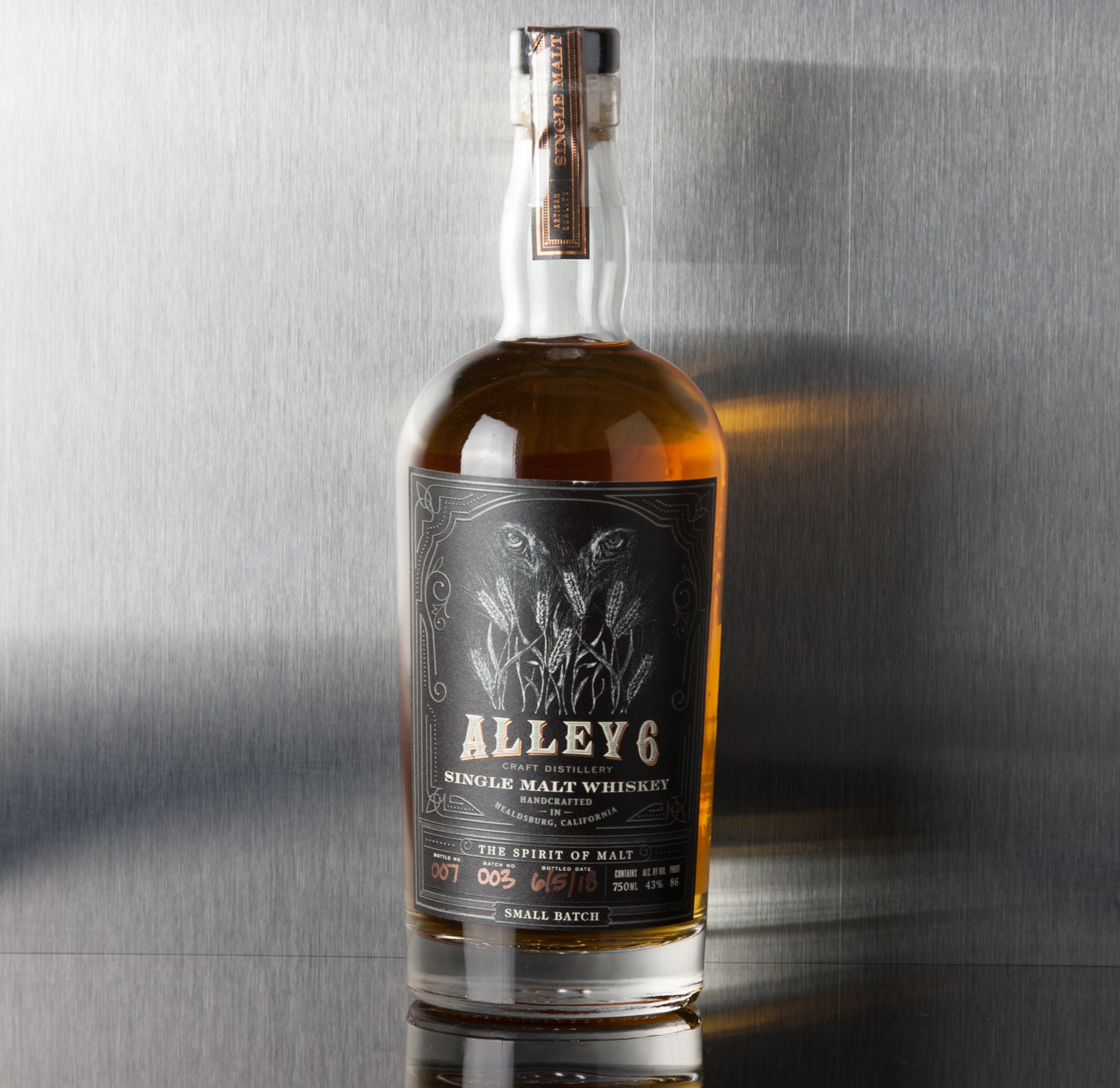 Alley 6 Single Malt Whiskey - Alley 6 - Third Base Market & Spirits Liquor